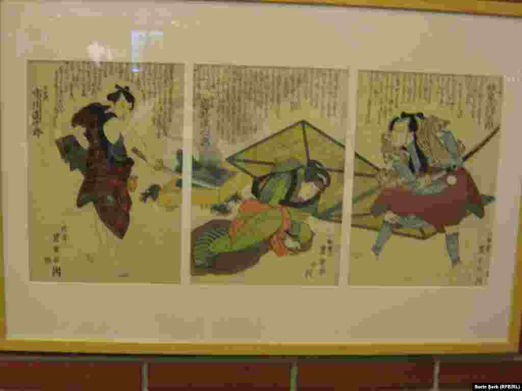 Utagawa Toyokuni - &bdquo;Să ameninți o frumusețe&rdquo;