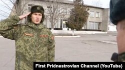 Alexandru Rjavitin, în reportajul de la televiziunea „oficială” din Tiraspol