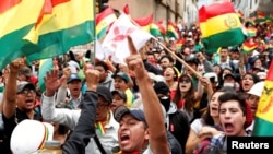 Protest anti-Morales la La Paz, Bolivia, 9 noiembrie 2019