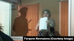 Хадзіджа Ісмаілава ў судзе, 15 кастрычніка 2015