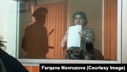 Azerbaijan. Baku. Journalist Khadija ismayilova in court in Baku - 15 october 2015
