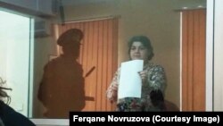 Азербайджанская журналистка Хадиджа Исмаилова на суде по ее делу. Баку, 15 октября 2016 года.