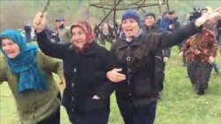 Georgian Police Clash With Protesters Fighting Power Plant's Construction In Pankisi