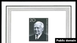 Timbru omagial emis de poșta est-germană în 1960