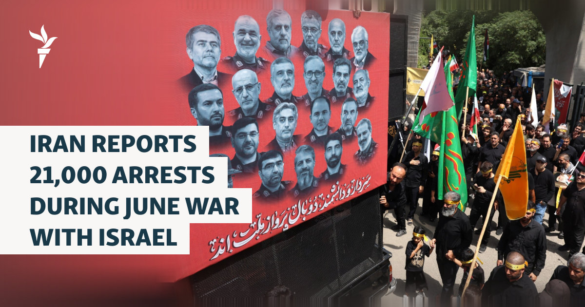 Iran Reports 21,000 Arrests During June War With Israel