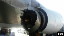 موتور خراب شده هواپیمای ماهان