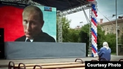 Владимир Путинді қолдау жиыны. Әлеуметтік желілерде тараған сурет-коллаж 