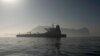 GIBRALTAR -- Picture shows Iranian supertanker Grace 1 off the coast of Gibraltar, August 15, 2019