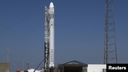 Ракета-носитель Falcon 9 на старте