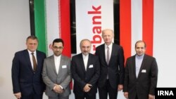 مراسم امضای توافق ایران با اوبربانک