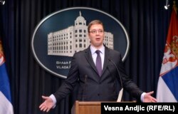 Serbian Prime Minister Aleksandar Vucic (file photo)