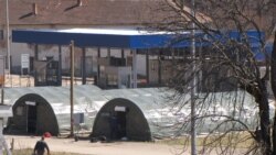 Šatori za izolaciju na granici BiH i Srbije kod Višegrada