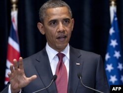 Președintele Barack Obama vorbind la Canberra în Australia