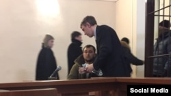 Заседание суда в аннексированном Симферополе, на котором адвокат Исмаила Рамазанова подал жалобу на арест и избиение, 24 января 2018 года