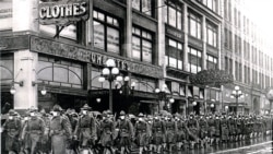 Солдаты 39-го полка армии США в Сиэтле перед отправкой во Францию. Фото: US National Archives