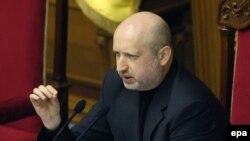 Oleksandr Turchynov is now the acting head of state.