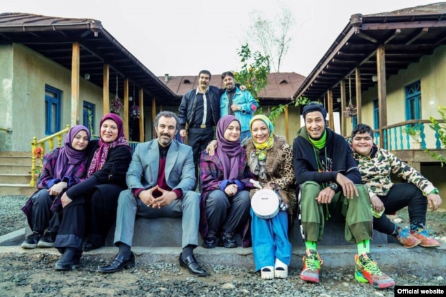 The cast of Paytakht, the popular Iranian comedy series about a family from a small northern town that migrates to the Iranian capital.