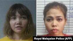 Обвиняемые в убийстве Ким Чен Нама Doan Thi Huong из Вьетнама (слева) и Сити Айсья из Индонезии (фото малайзийской полиции) 