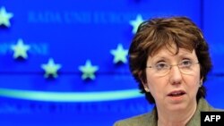 Visoka predstavnica EU, Catherine Ashton na skupu ministara vanjskih poslova, 21. februar 2011.