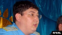 Almas Sherkeshbaev, the prosecutor-general for Atyrau's Zhylyoi district in Kazakhstan. 