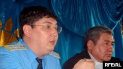 Жылыой ауданының прокуроры Алмас Шеркешбаев. 