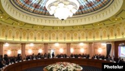 Armenia - An opposition conference organized by the Prosperous Armenia Party near Abovian, 5Feb2015.