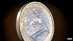 EU - A one Euro coin, 17May2010