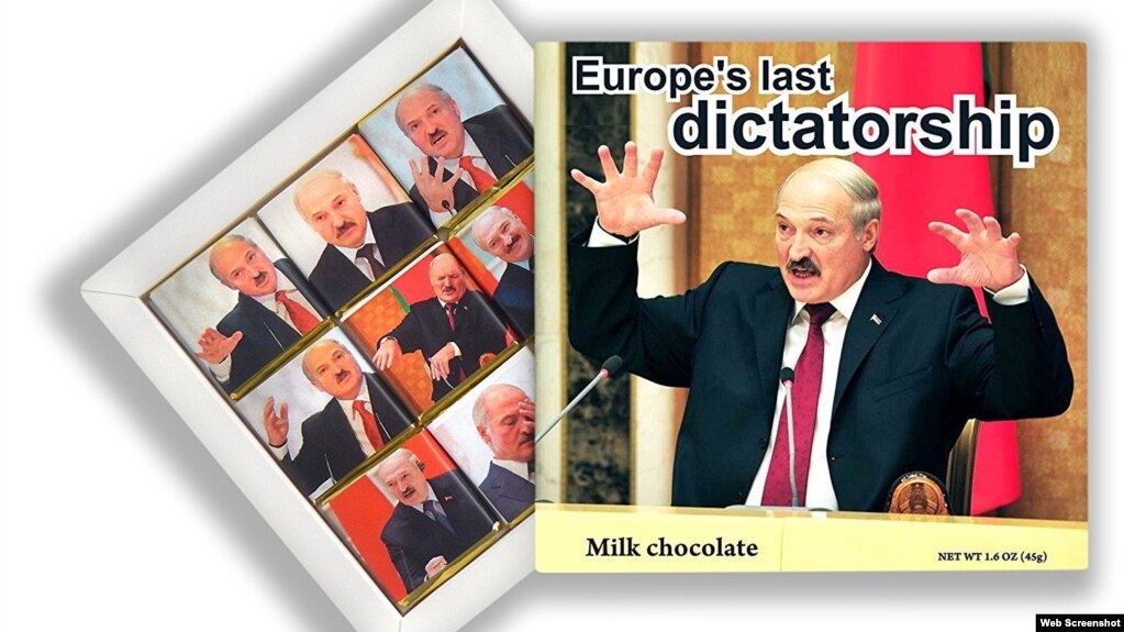 Россияне выпустили шоколадки с портретами и цитатами Лукашенко
