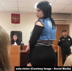 Выступление одной из свидетельниц защиты на процессе по делу об акции Петра Павленского "Свобода", 27 апреля 2016 года