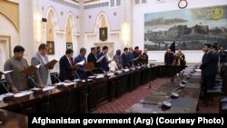 مراسم تحلیف اعضای جدید کمیسیون‌های انتخاباتی در ارگ ریاست جمهوری افغانستان ۴ مارچ ۲۰۱۹
