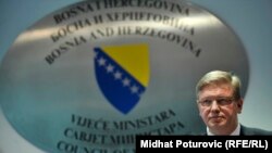 Штефан Фюле під час перебування в Сараєві, 18 лютого 2014 року