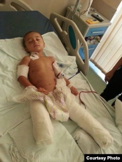 İmran Cəfərzadə yaralanmasından az sonra.