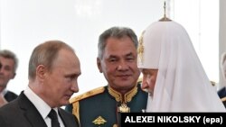 Путин, Шойгу, патриарх Кирилл
