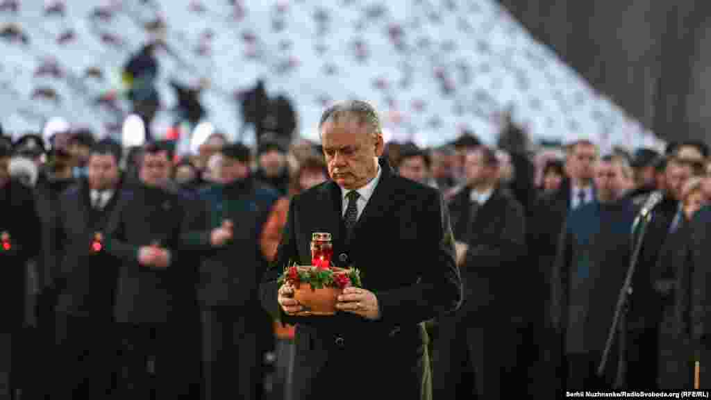 Президент Словаччини Андрей Кіска на вшануванні 85 роковин жертв Голодомору