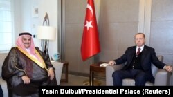 دیدار رئیس‌جمهور ترکیه با وزیر خارج بحرین در ۲۰ خرداد ۹۶