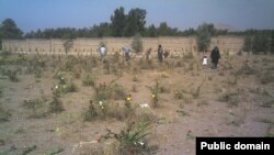 Undated photo of Khavaran cemetery in south of Tehran, the cemetery comprises unmarked graves of political prisoners killed in mass executions of the late 1980s