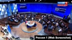 Вопрос о Керченском мосте в эфире «прямой линии» с президентом России Владимиром Путиным