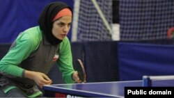 Ирандық үстел теннисшісі Неда Шахсавари