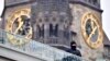 A policeman stands guard near the Kaiser-Wilhelm-Gedaechtniskirche (Kaiser Wilhelm Memorial Church) in Berlin, close to the site where a truck crashed into a Christmas market on December 19.