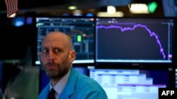 Падение акций на Нью-Йоркской бирже 17 марта