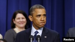 АҚШ президенті Барак Обама. Вашингтон, 31 желтоқсан 2012 жыл.
