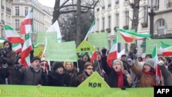 A demonstration on January 6 in Paris demanding the removal of the PMOI from the EU's list of terrorist organizations