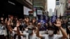 تصویری از اعتراضات علیه قانون جدید امنیتی چین برای هنگ کنگ
