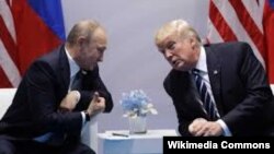 Владимир Путин и Дональд Трамп на саммите G20 в Гамбурге