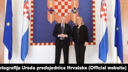 Kolinda Grabar Kitarović i Nicholas Dean, foto Ureda predsjednice Hrvatske