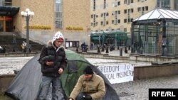 Митинг узбекских оппозиционеров в Стокгольме, 2007 г.