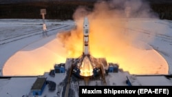 Так у листопаді 2017 року Росія невдало запускала ракету-носій «Союз» із 19 супутниками