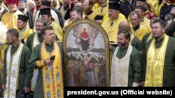 Військові капелани під час відзначення 1030-ліття Хрещення України-Руси. Київ, 28 липня 2018 року