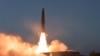 Ілюстрацыйнае фота. Запуск ракет у КНДР 26 ліпеня