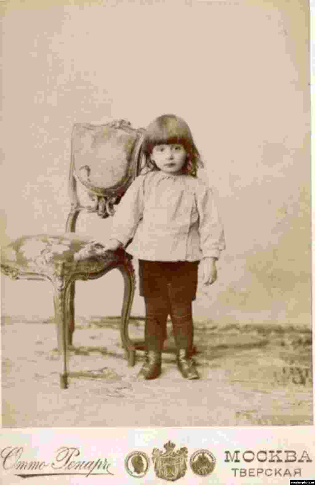 Портрет ребенка, г. Москва, 1890 год